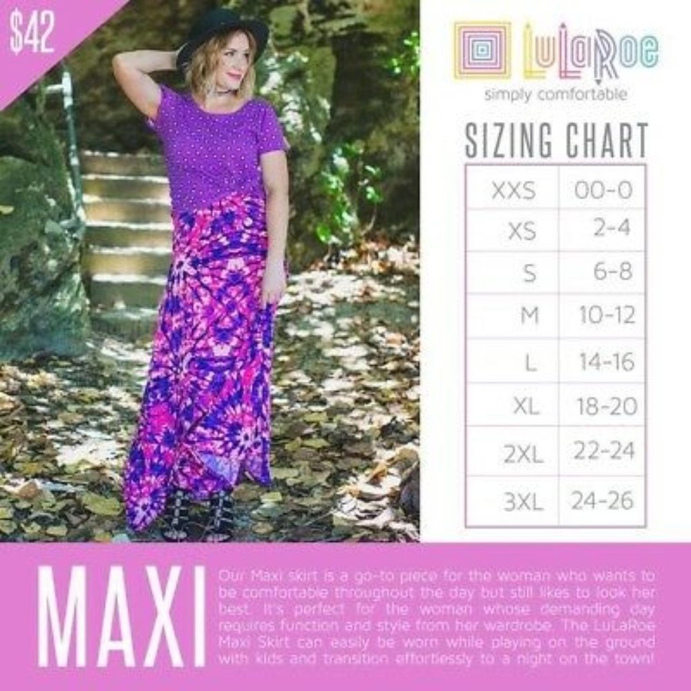 🌴NWT LuLaRoe Maxi Skirt - Picture 5 of 8